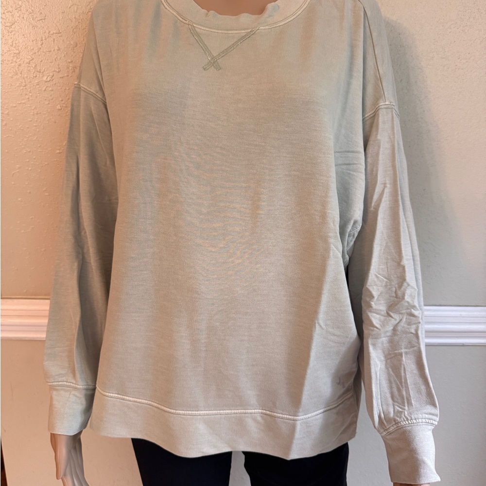 Joy lab Pale green  Sleeve Sweatshirt medium